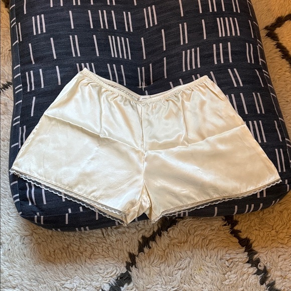 DONNI. Silk Tap Shorts in Light Yellow - Picture 4 of 17